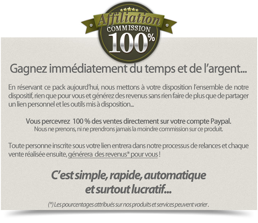 Bonus Affiliation 100%