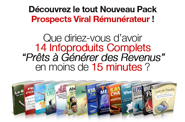 Présentation du pack prospects Viral Rémunérateur 2